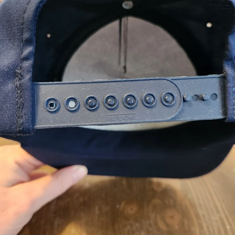 Vtg Roth Steel Corp Hat Home Of Super Shred Navy Blue Snapback Hat Cap NWOT OSFA